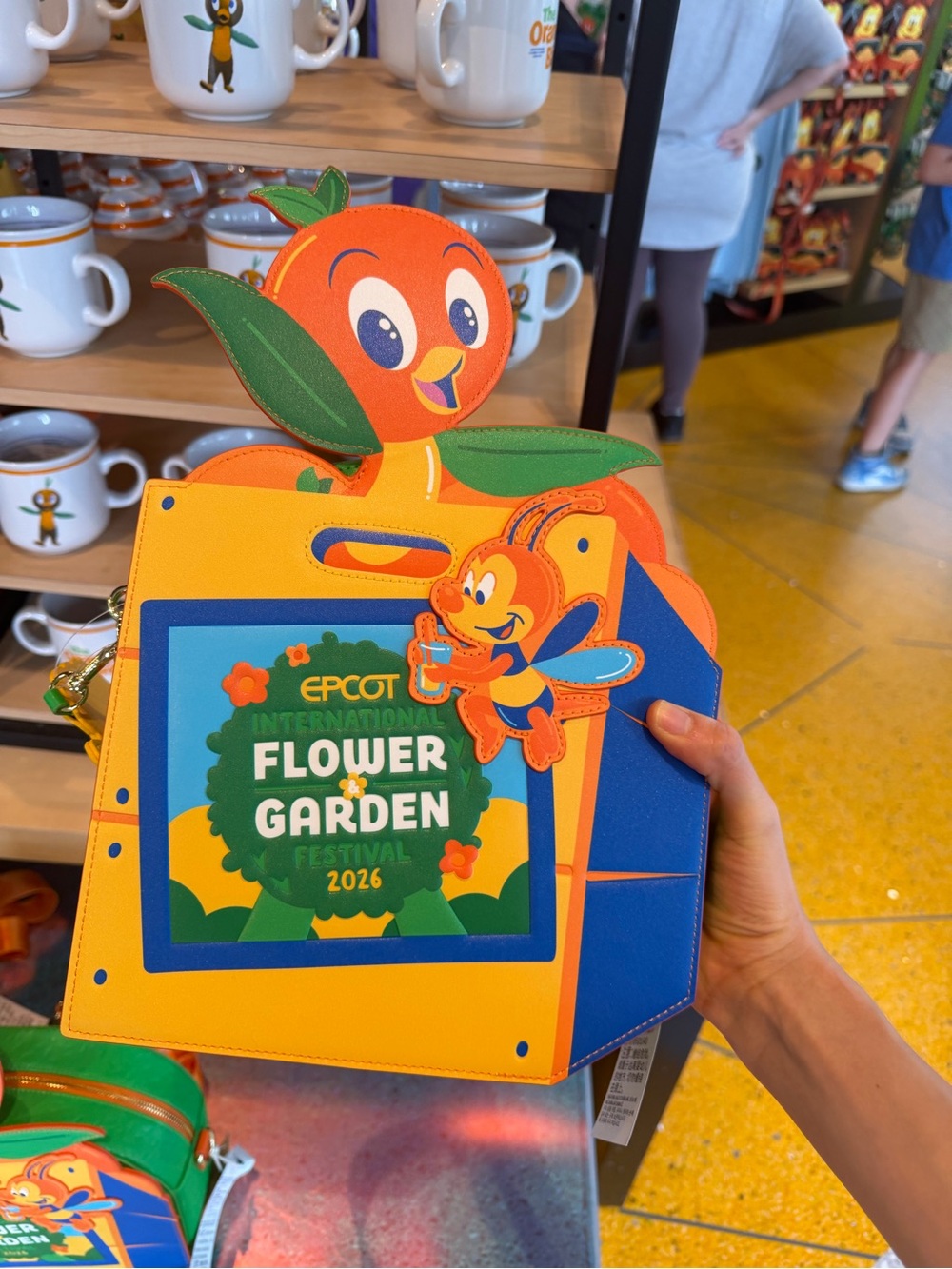 Disney Parks 2026 Epcot Flower & Garden Orange Bird & Spike Bee Backpack